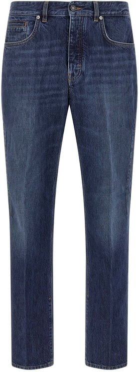 Givenchy Givenchy Blue Cotton Straight-Leg Jeans
