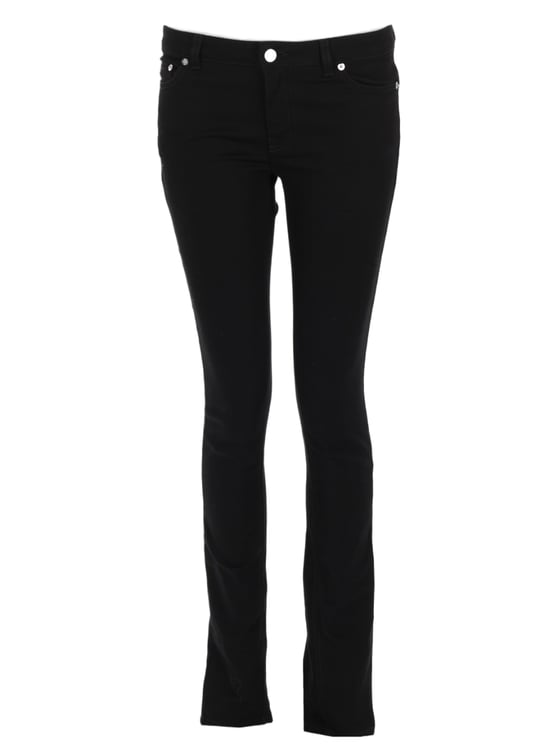 Givenchy Black Star Applique Cotton Jeans