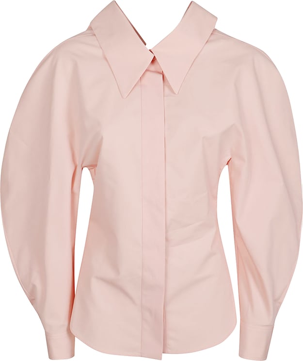 Givenchy Structured Cotton Poplin Long-Sleeved Shirt with Puffed Sleeves