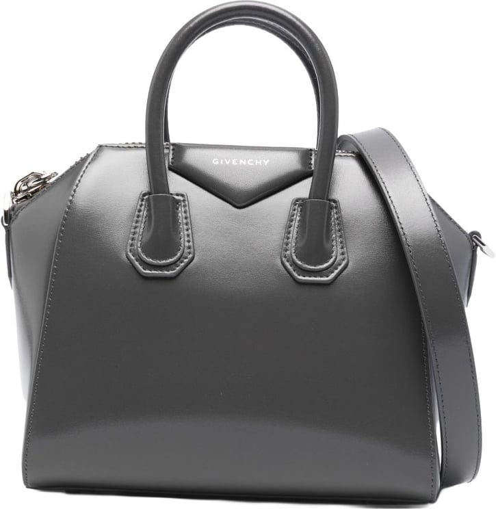 Givenchy Structured Grey Handbag in Silk and Nylon