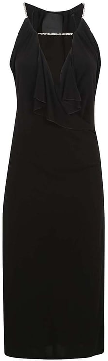 Givenchy Halter Neck Ruffle-Detail Dress With Fitted Silhouette
