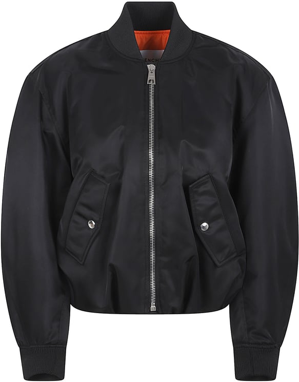 Givenchy Cocoon Silhouette Black Bomber Jacket
