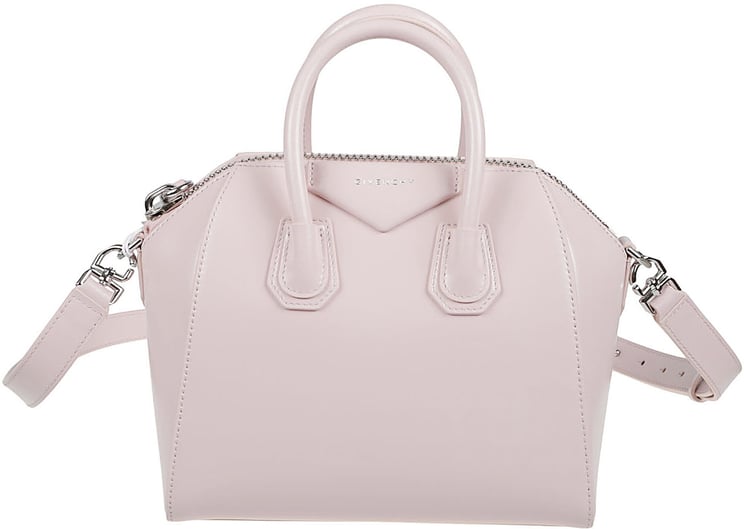 Givenchy Structured Light Pink Handbag with Silver Hardware