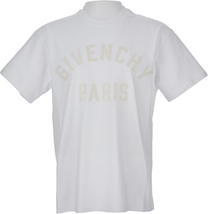 Givenchy Cotton T-Shirt With Embroidered Grosgrain Logo Patch