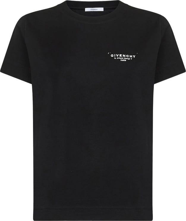 Givenchy Regular Boxy White Cotton Stamp T-Shirt