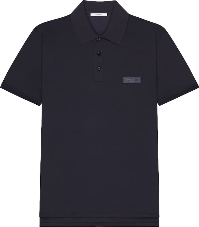 Givenchy Regular Fit Black Cotton Logo Polo