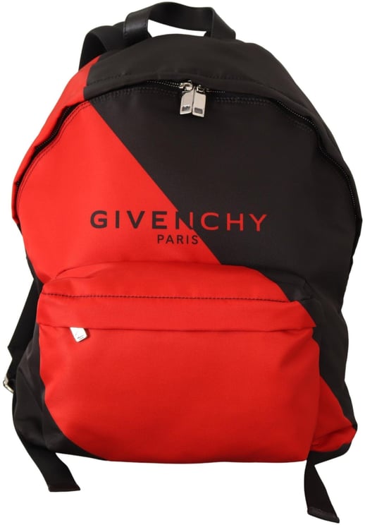 Givenchy Givenchy Red & Black Nylon Urban Backpack