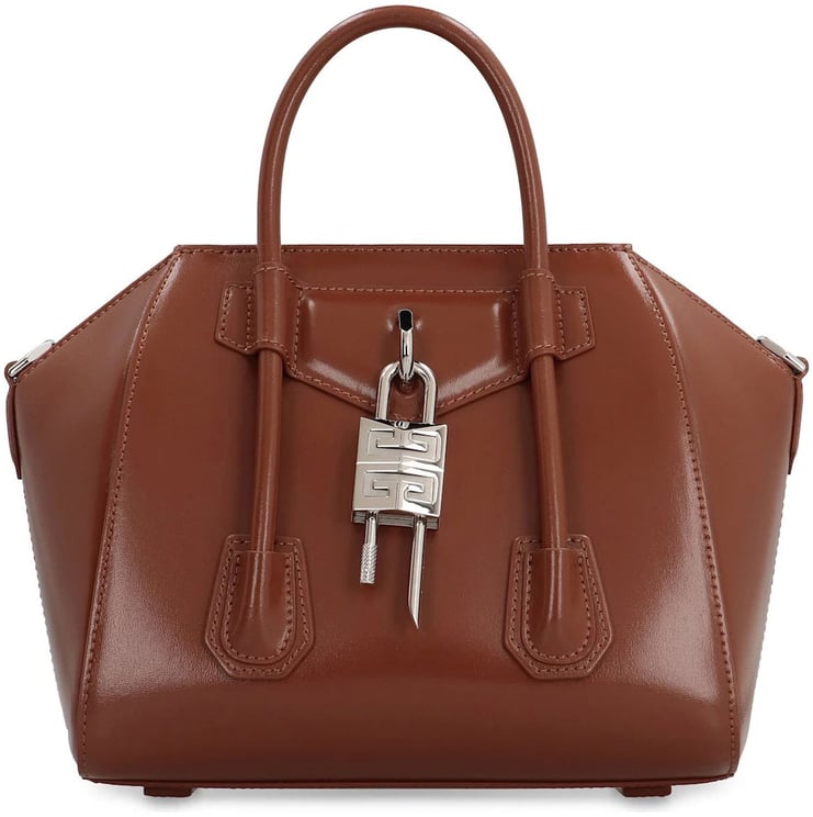 Givenchy Givenchy Antigona Lock Mini Leather Handbag