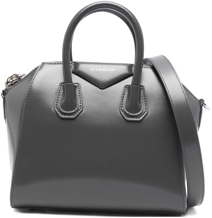 Givenchy Structured Grey Handbag in Silk and Nylon