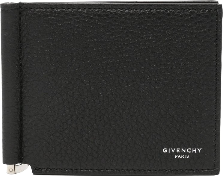 Givenchy Textured Calf Leather Bill Clip Wallet