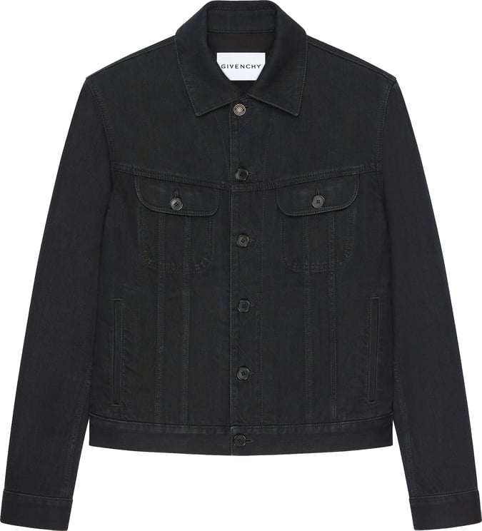 Givenchy Classic Black Denim Tailored Fit Jacket