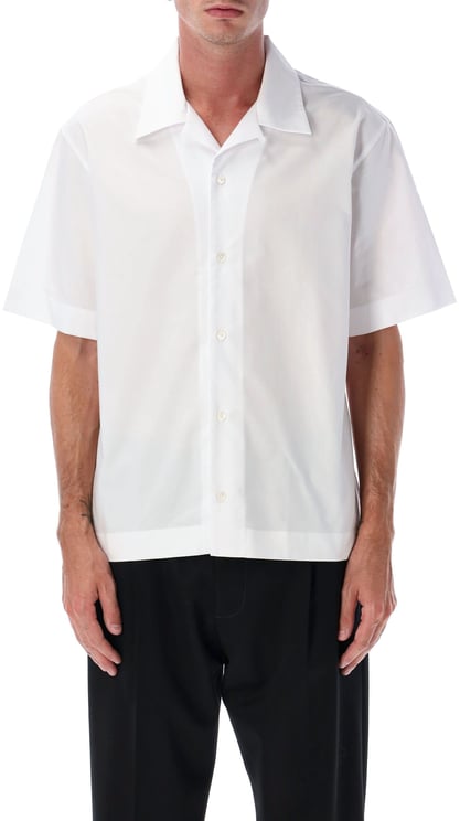 Givenchy Bowling Shirt Logo Bianco