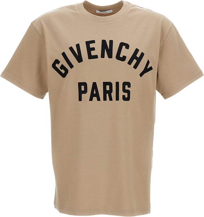 Givenchy Embroidered Grosgrain Logo Crewneck T-Shirt