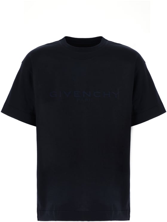 Givenchy Givenchy Black cotton and silk t-shirt