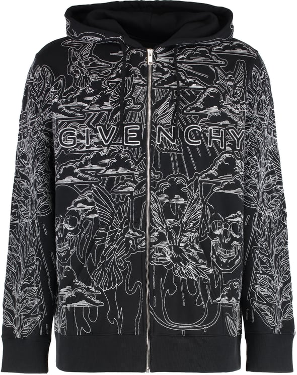 Givenchy Cotton full zip hoodie