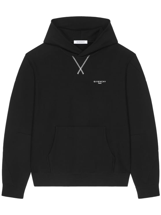 Givenchy Couture Seam Regular Fit Black Hoodie
