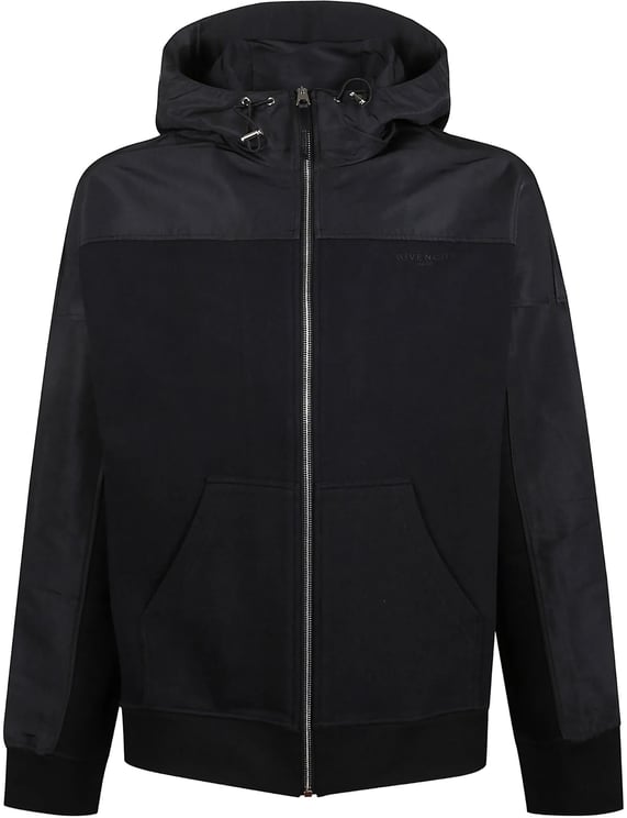 Givenchy Black Full Zip Matte Shiny Windbreaker