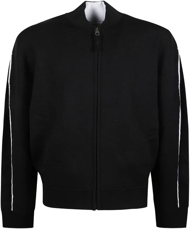 Givenchy Couture Seam Cropped Wool Zipped Cardigan