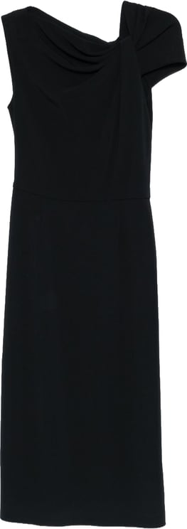 Givenchy Knee-Length Black Silk and Nylon Dress