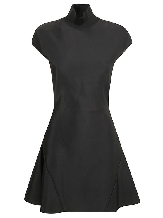 Givenchy Cap Sleeve Mini Dress With High Neck