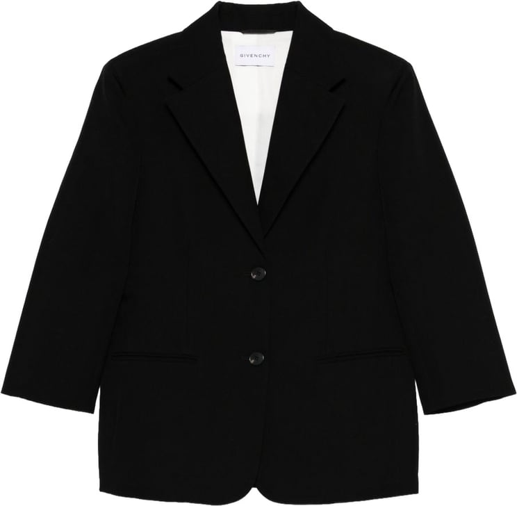 Givenchy Notched Lapel Black Jacket