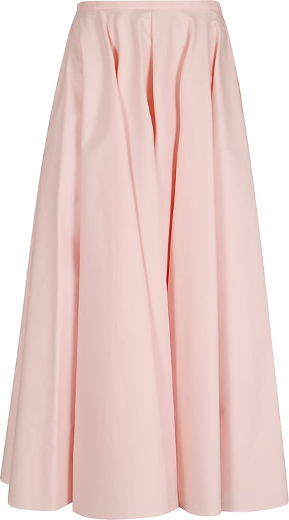 Givenchy Voluminous Flared Midi Skirt with Concealed Zipper