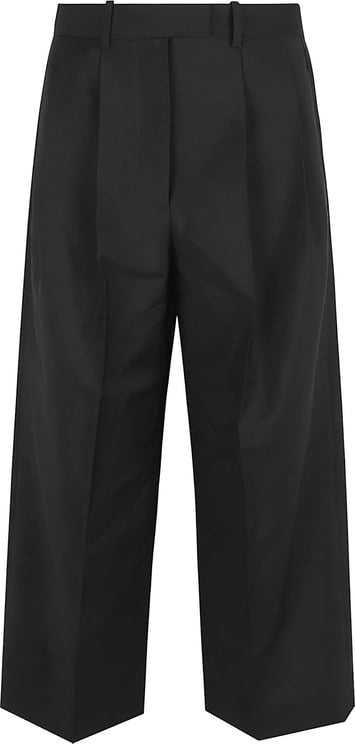 Givenchy Double-Pleat Black Trousers in Wool and Mohair Blend