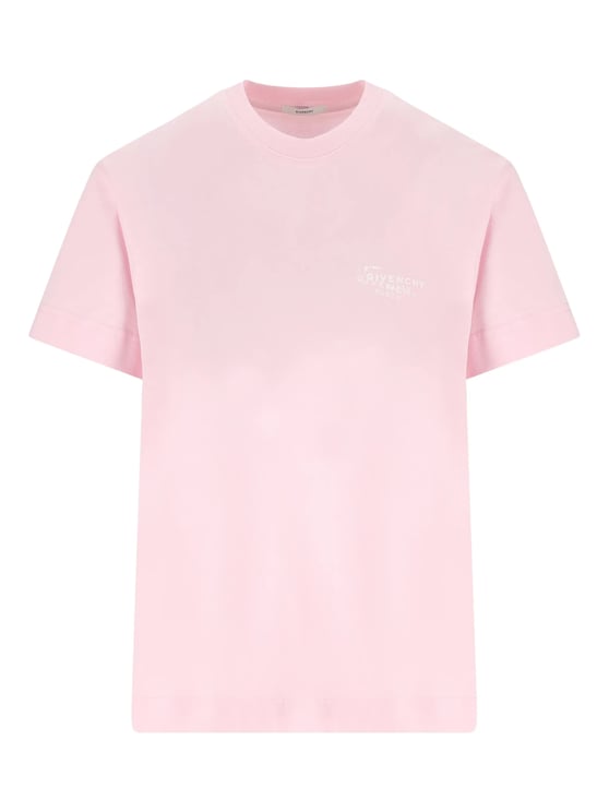 Givenchy Regular Fit Soft Pink Logo T-Shirt
