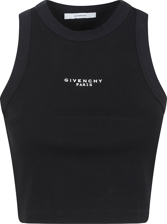 Givenchy Cropped Black Tank Top