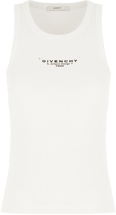 Givenchy Givenchy White stretch cotton tank top