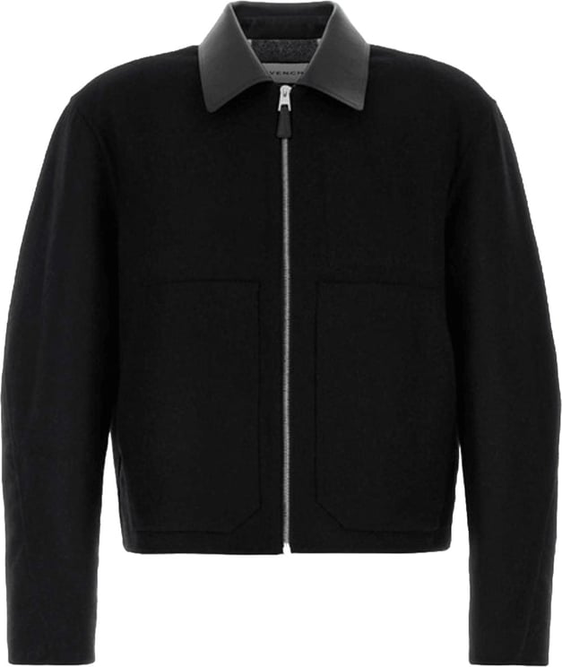 Givenchy LEATHER COLLAR BOMBER JACKET