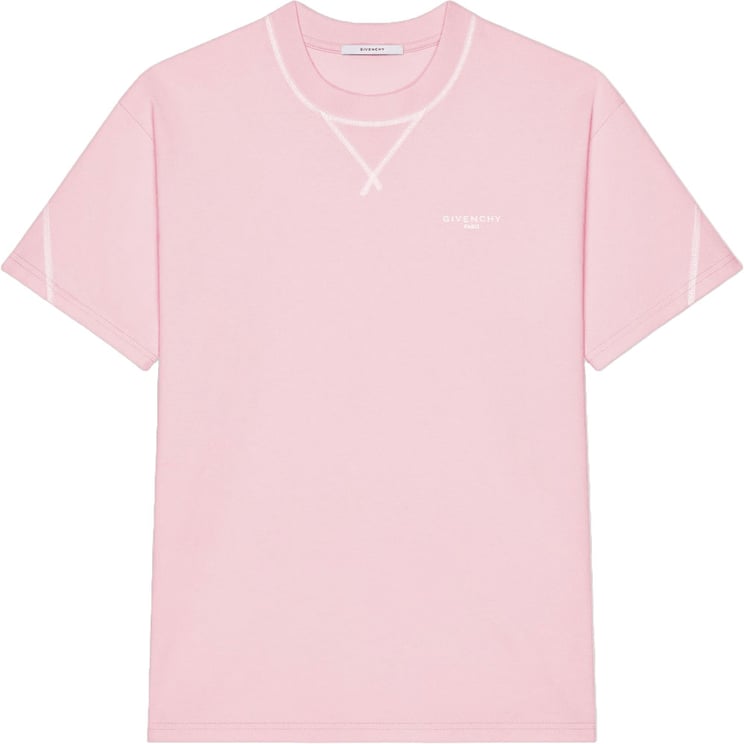 Givenchy COUTURE SEAM CONTRASTED STITCH T-SHIRT