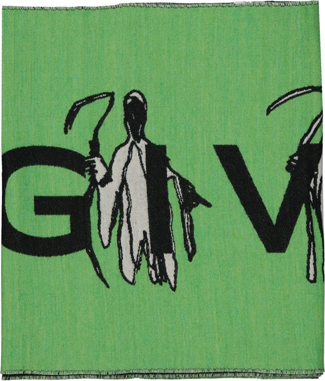 Givenchy Givenchy Logo Wool Scarf