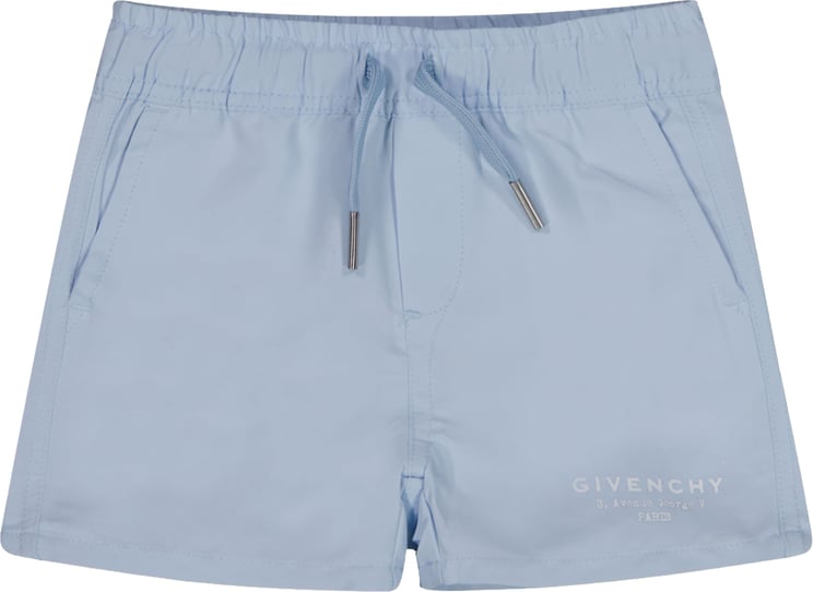 Givenchy Givenchy Baby Jongens Zwemkleding In Licht Blauw