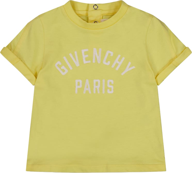 Givenchy Givenchy Baby Jongens T-Shirt In Geel