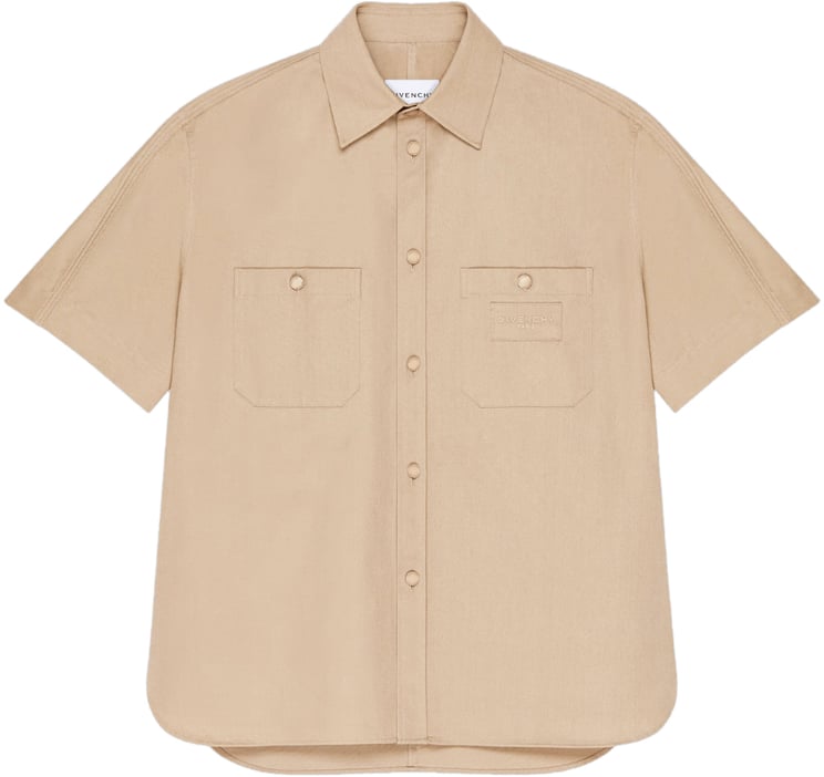 Givenchy Shirt met korte mouwen, beige