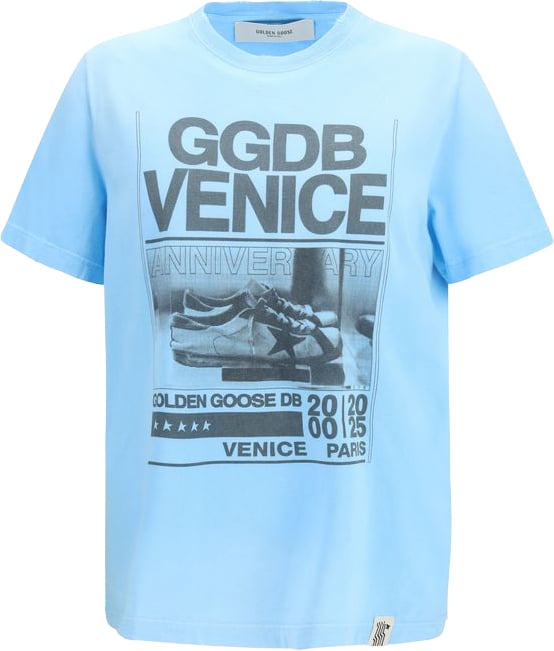 Golden Goose Golden Goose Blue Cotton T-Shirt