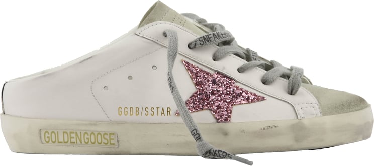Golden Goose Superstar Sabot White Pink