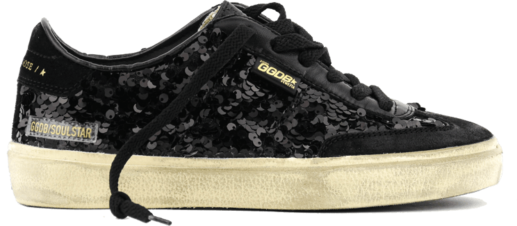 Golden Goose Soul Star Paillettes Black