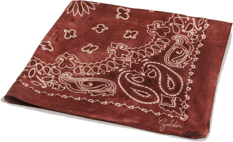 Golden Goose Paisley Scarf Red