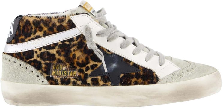 Golden Goose Golden Goose Dames Mid Star Horsy Sneaker Beige