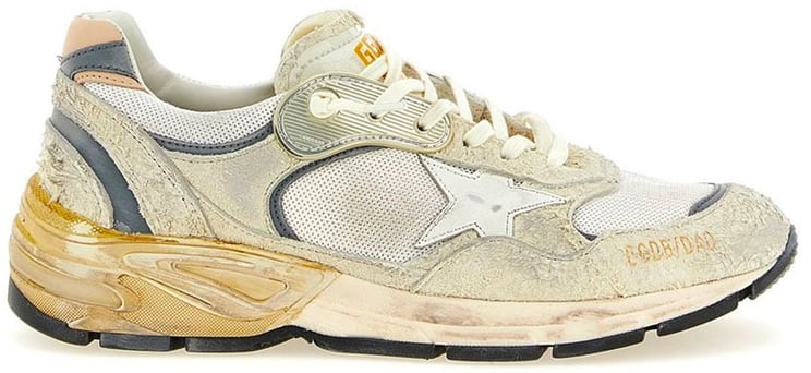 Golden Goose baskets golden goose running dad blanc beige femme