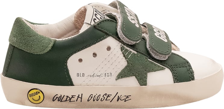 Golden Goose Sneaker Old School Leather con Stella Applicata