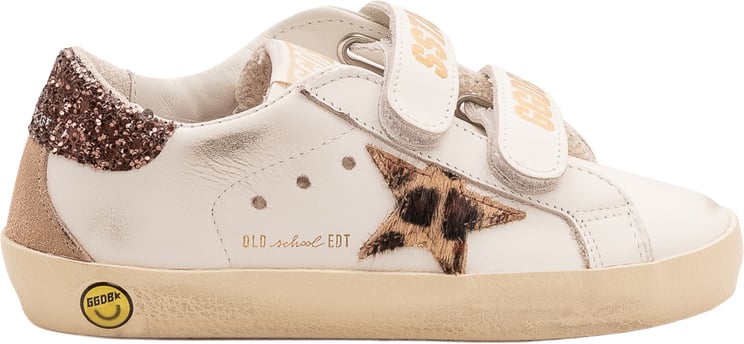 Golden Goose Sneaker Old School Leather con Motivo Animalier