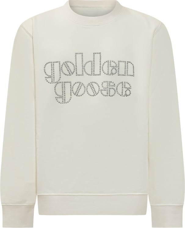 Golden Goose Felpa Journey Girl con Lettering Applicato