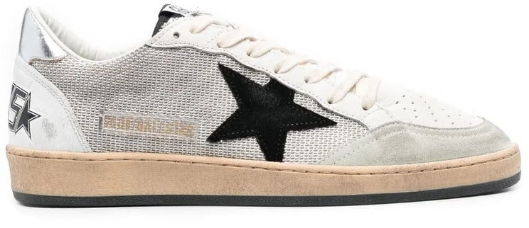 Golden Goose Sneakers Light Silver Black White