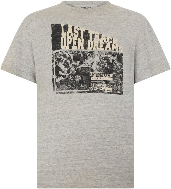 Golden Goose Cotton T-shirt with Vintage Print