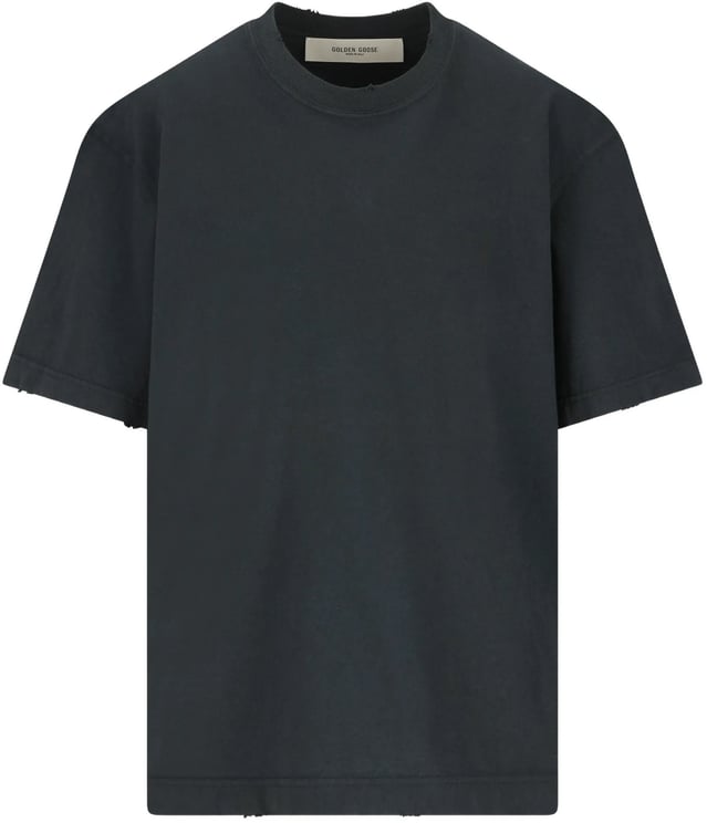 Golden Goose T-Shirts And Polos Washed Black