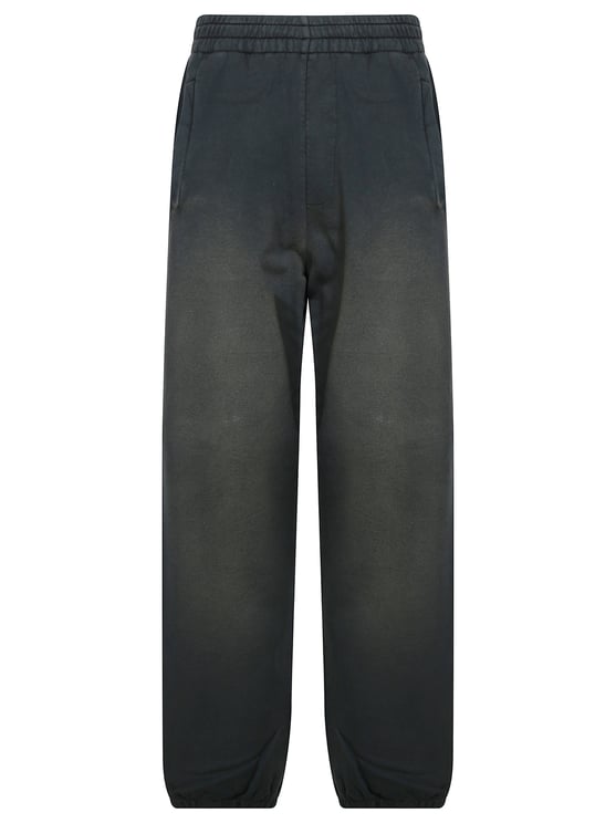 Golden Goose Relaxed Gradient Black Sweatpants with Elastic Waistband