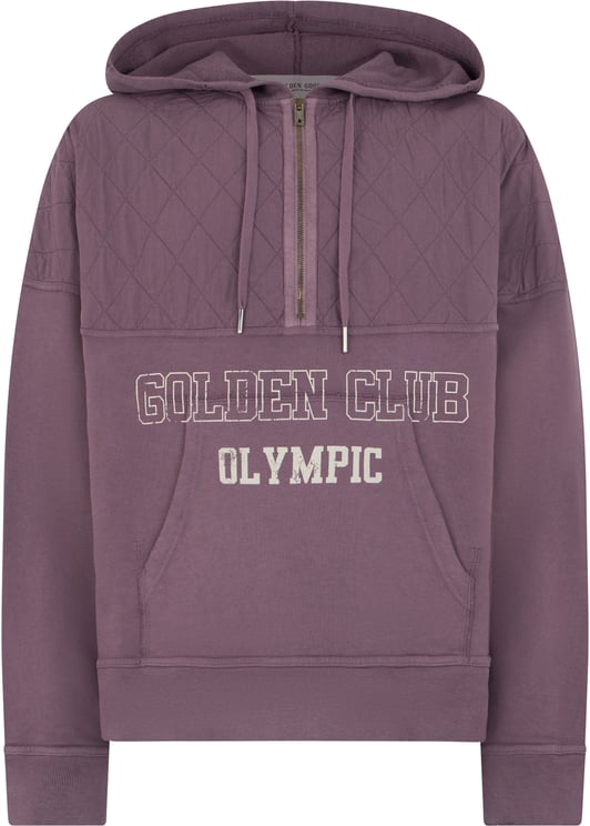 Golden Goose Hoodie with half zip in cotton